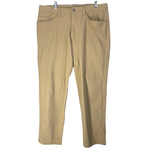 🤎 Lululemon Mens 32 Tan ABC Classic Pant 32" 🤎 - Picture 1 of 10
